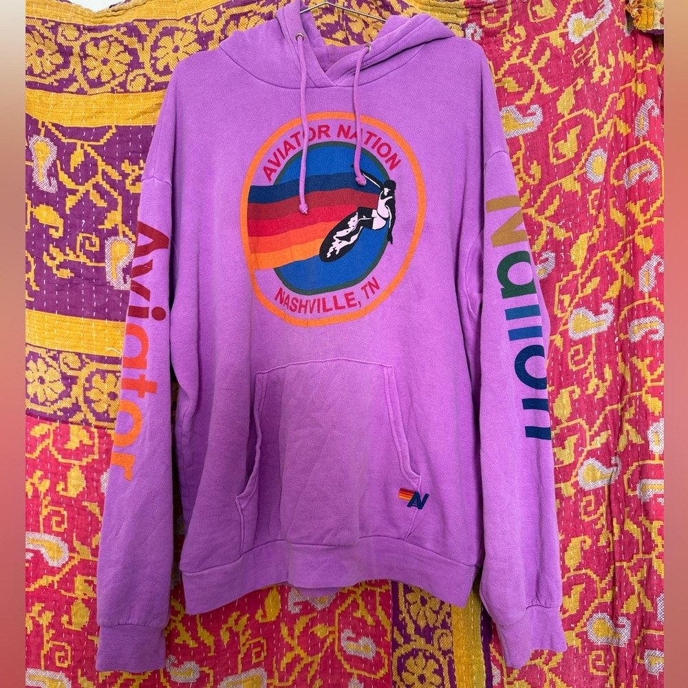 Aviator Nation Lavender Nashville Hoodie
